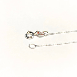 【Silver925ネックレス】40cm ビーディングチェーン 0.5mm幅　ハンドメイド素材 3枚目の画像