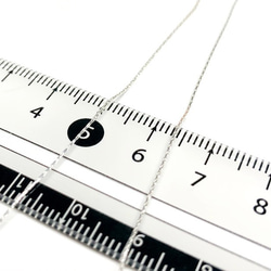 【Silver925ネックレス】40cm ビーディングチェーン 0.5mm幅　ハンドメイド素材 4枚目の画像