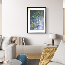 ループNo2.躍- 抽象画 46×38㎝ F8 原画1点のみ インテリア