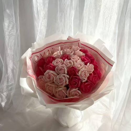 新作花束35本枯れないお花フラワーバラソープフラワーインテリア造花花