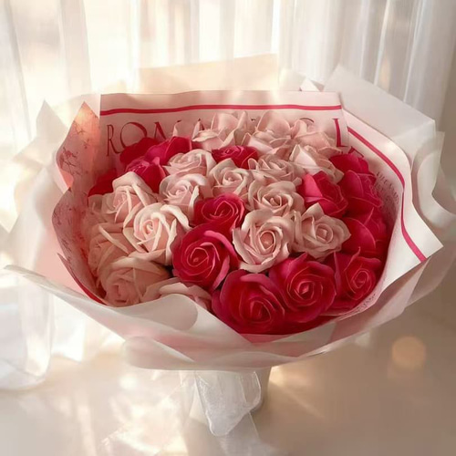 新作花束35本枯れないお花フラワーバラソープフラワーインテリア造花花