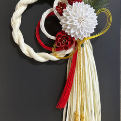 つまみ細工お正月飾り 2025年 受注制作 一輪挿し・花瓶・花器 kuri.t  