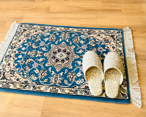 ○SALE○送料無料○ペルシャ絨毯（ナイン）【77×50】No.311 玄関マット