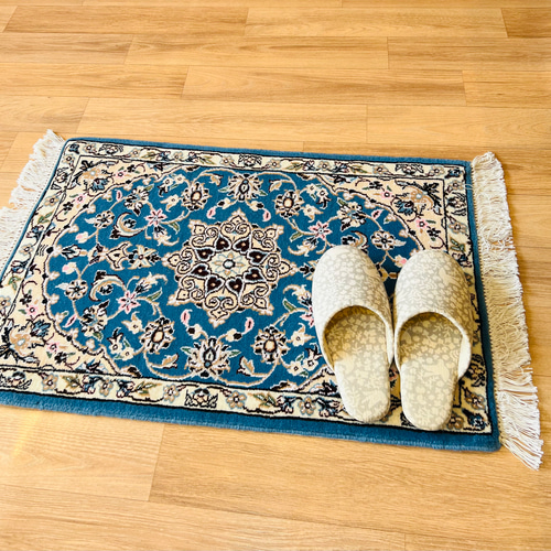 ○SALE○送料無料○ペルシャ絨毯（ナイン）【77×50】No.311 玄関マット