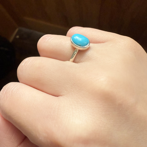 スリーピングビューティーターコイズSilverリング 指輪・リング