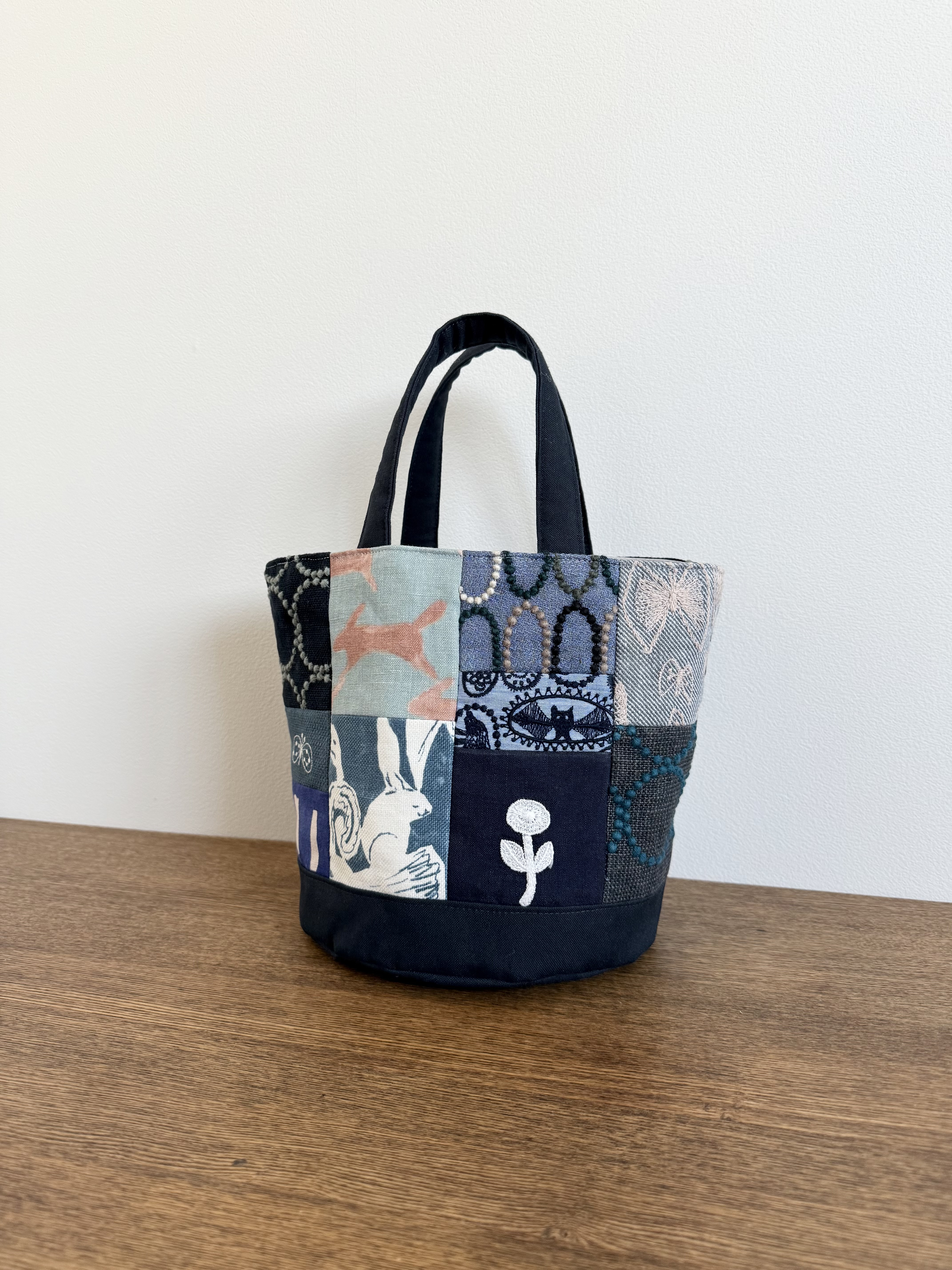 バケツトートバッグ＊ミナペルホネン パッチワーク バケツバッグ kanon