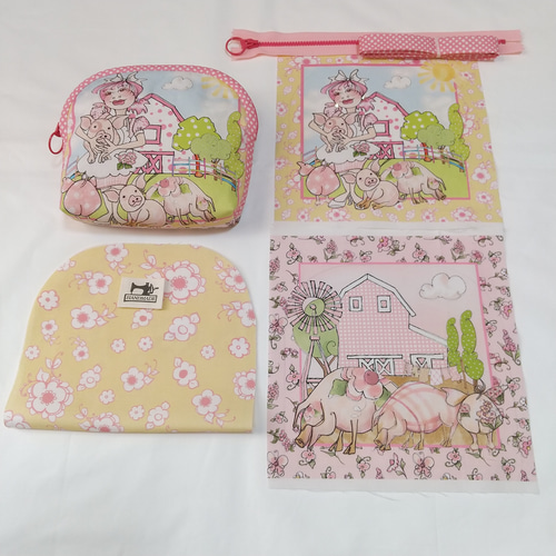 ロラライハリスLittle Gray Cat② ポーチハンドメイド ロラライハリスLittle Gray Cat② ポーチハンドメイド