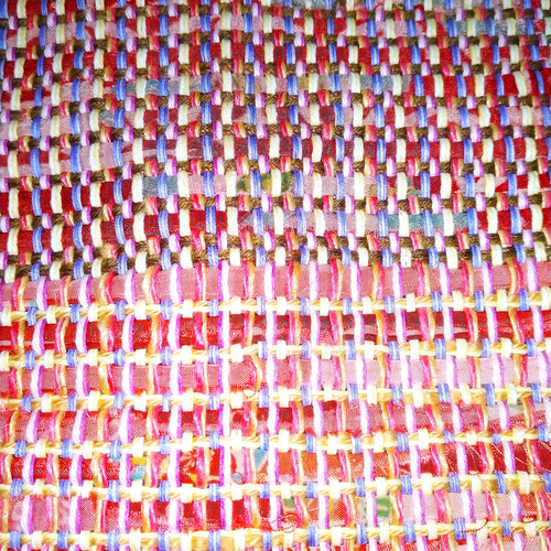 裂き織シルク マットMAT207 ピンクロングタイプ カーペット