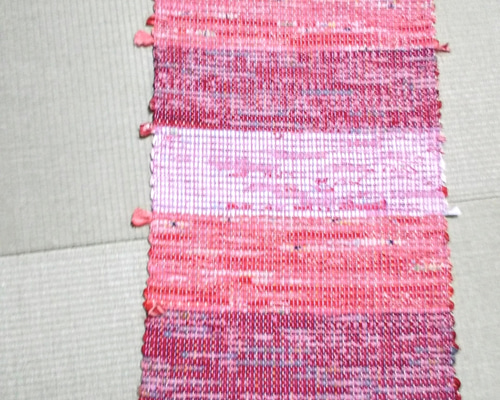 Sisam ジグザグマット M 裂き織り リビングサイズ ラグ Sisam ジグザグ