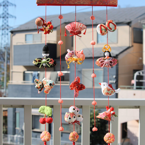 flowerつるし飾り「苺」2025'bオリジナル作品 つるし飾り「花」2025'aオリジナル作品 その他インテリア雑貨 愛