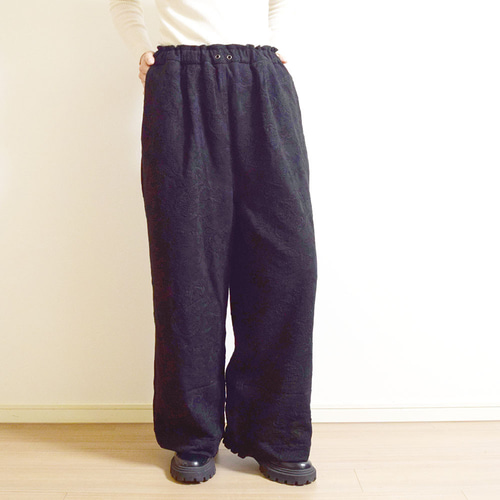 perverze ボタニカル ジャカード パンツ 総柄 フラワージャガードショートパンツ（その他パンツ）｜Pain