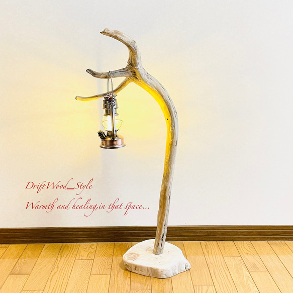 流木インテリア 芸術的な造形を描く無垢の流木スタンド ランタンやエアプラントを飾れる置物 北欧 照明 木材 N61 8枚目の画像