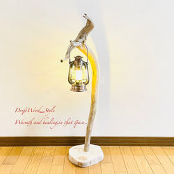 流木インテリア 芸術的な造形を描く無垢の流木スタンド ランタンやエアプラントを飾れる置物 北欧 照明 木材 N61 5枚目の画像