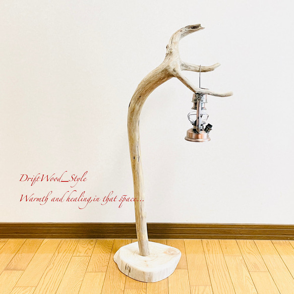 流木インテリア 芸術的な造形を描く無垢の流木スタンド ランタンやエアプラントを飾れる置物 北欧 照明 木材 N61 3枚目の画像
