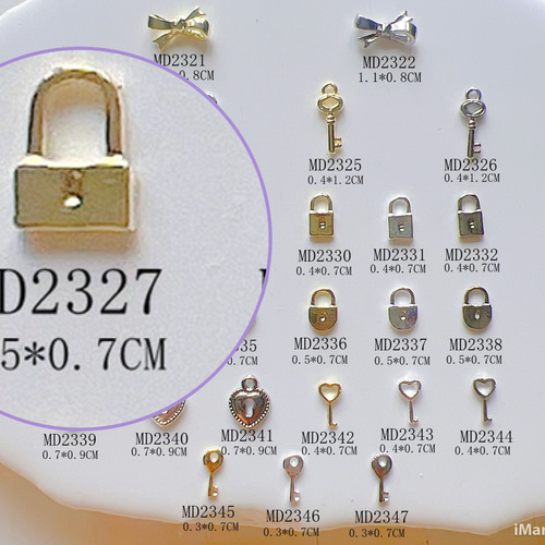 50個)ネイルパーツ MD2321〜MD2347 鍵 デコパーツ ネイル用品専門 通販