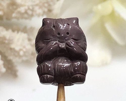 天然石 希少蓮花羊眼天珠×チョコアラシャン瑪瑙ブレスレット