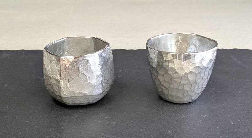 錫製お猪口　『刻：仁-穂セット　koku：ni -ho 』