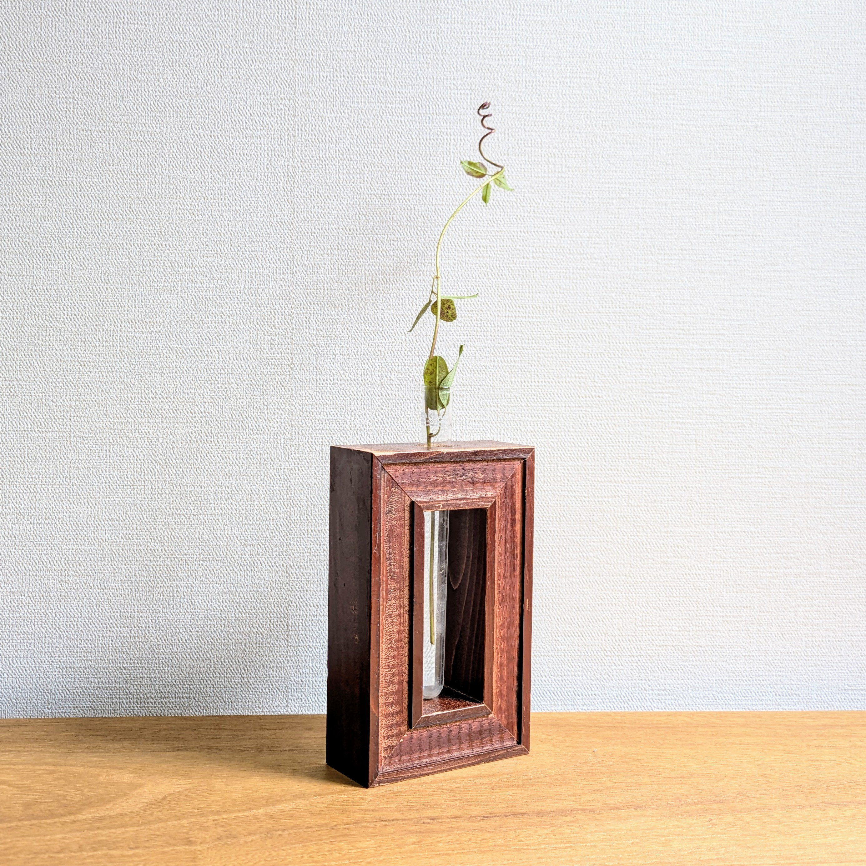 古材一輪挿し　i20   90×180×40  フラワー ベース フラワースタンド