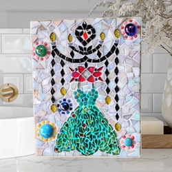 タイル絵 大きなタペストリー ガラスタイル 横2320mm 縦1040mm