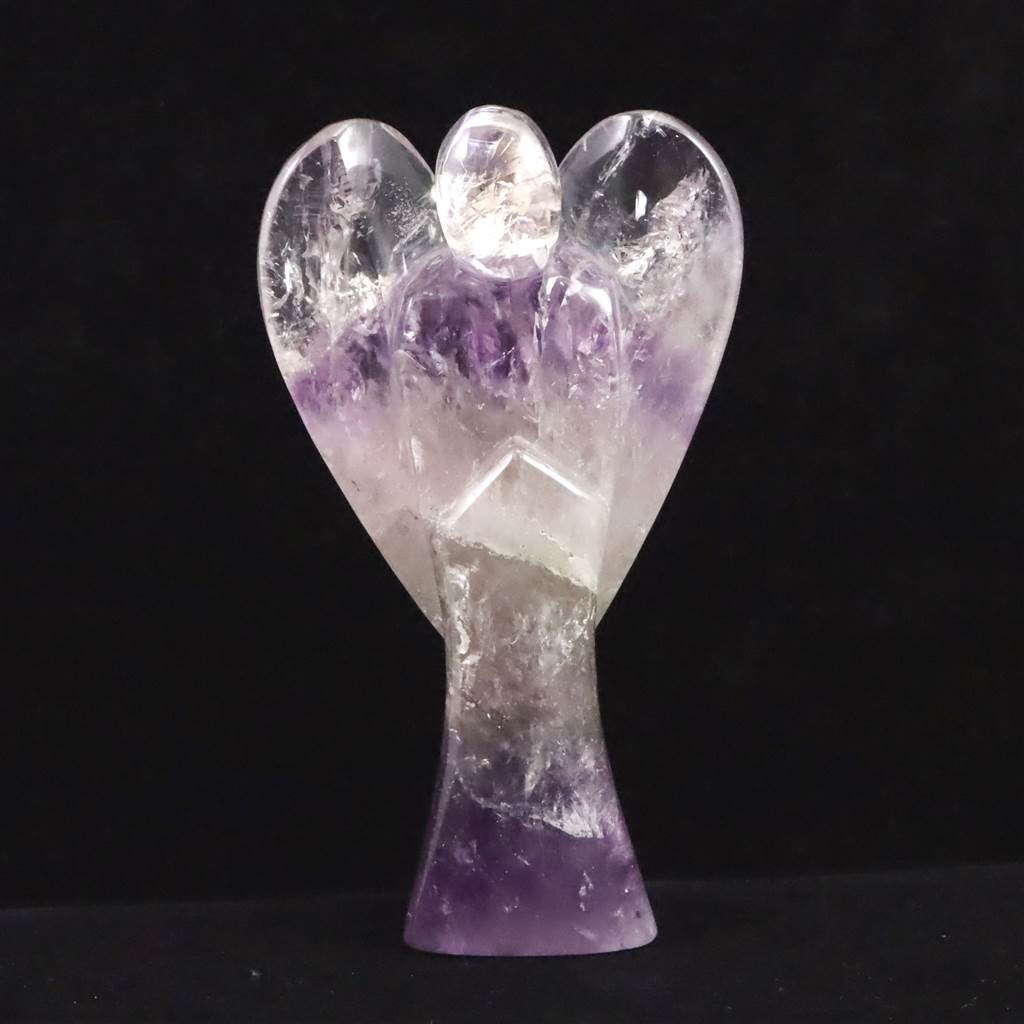 ブラジル ゴイアス産 アメジストファントムクォーツ 118mmエンジェル 天使  253g #11179