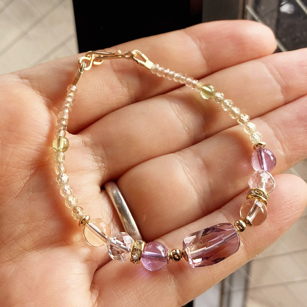 アメトリンをジュエリーのように♪｜アメトリンｘ宝石質ジルコンｘアメジストｘシトリンｘペリドットｘ水晶