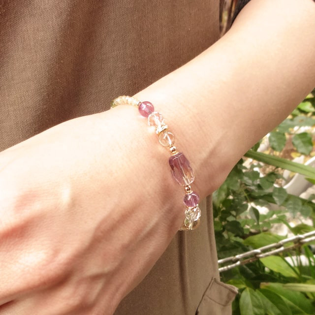 アメトリンをジュエリーのように♪｜アメトリンｘ宝石質ジルコンｘアメジストｘシトリンｘペリドットｘ水晶