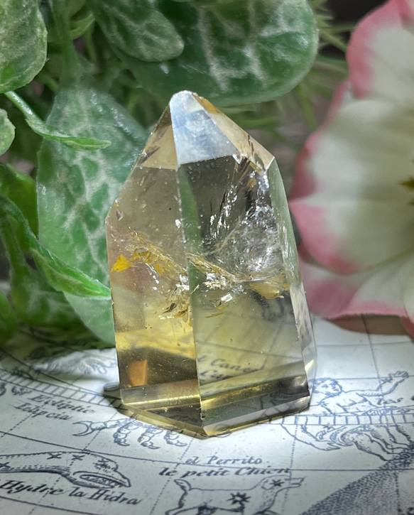 万華鏡❁⃘*.゜ 非加熱 天然シトリン　ポイント　ポリッシュ　原石 万華鏡❁⃘*.゜ 非加熱 天然シトリン ポイント ポリッシュ 原石