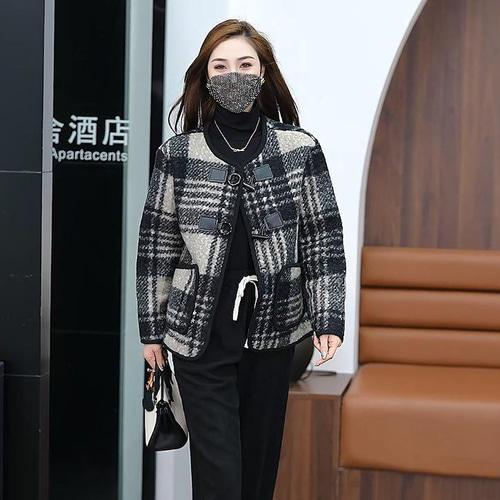 極美品✨ レリアン チェック柄 コート ジャケット カシミア 大きめ 15号 極美品✨ レリアン チェック柄 コート ジャケット カシミア 大きめ 15号