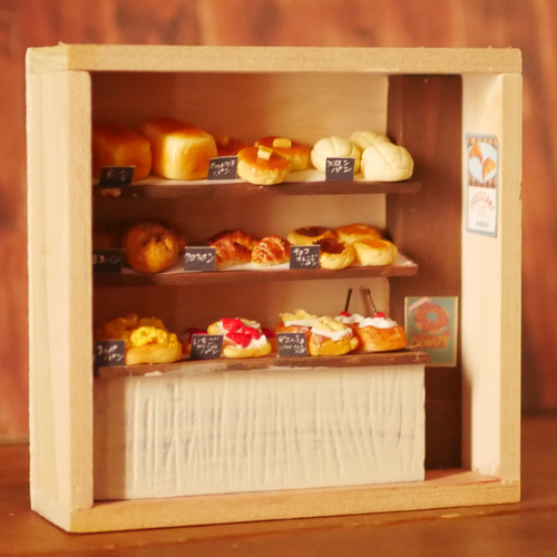 木の箱ミニチュアナチュラルパン屋さんインテリア その他置物 maron