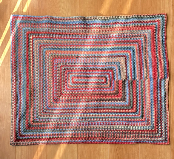 エキゾチックなブランケット インテリアウールマット/膝掛け②〜大判