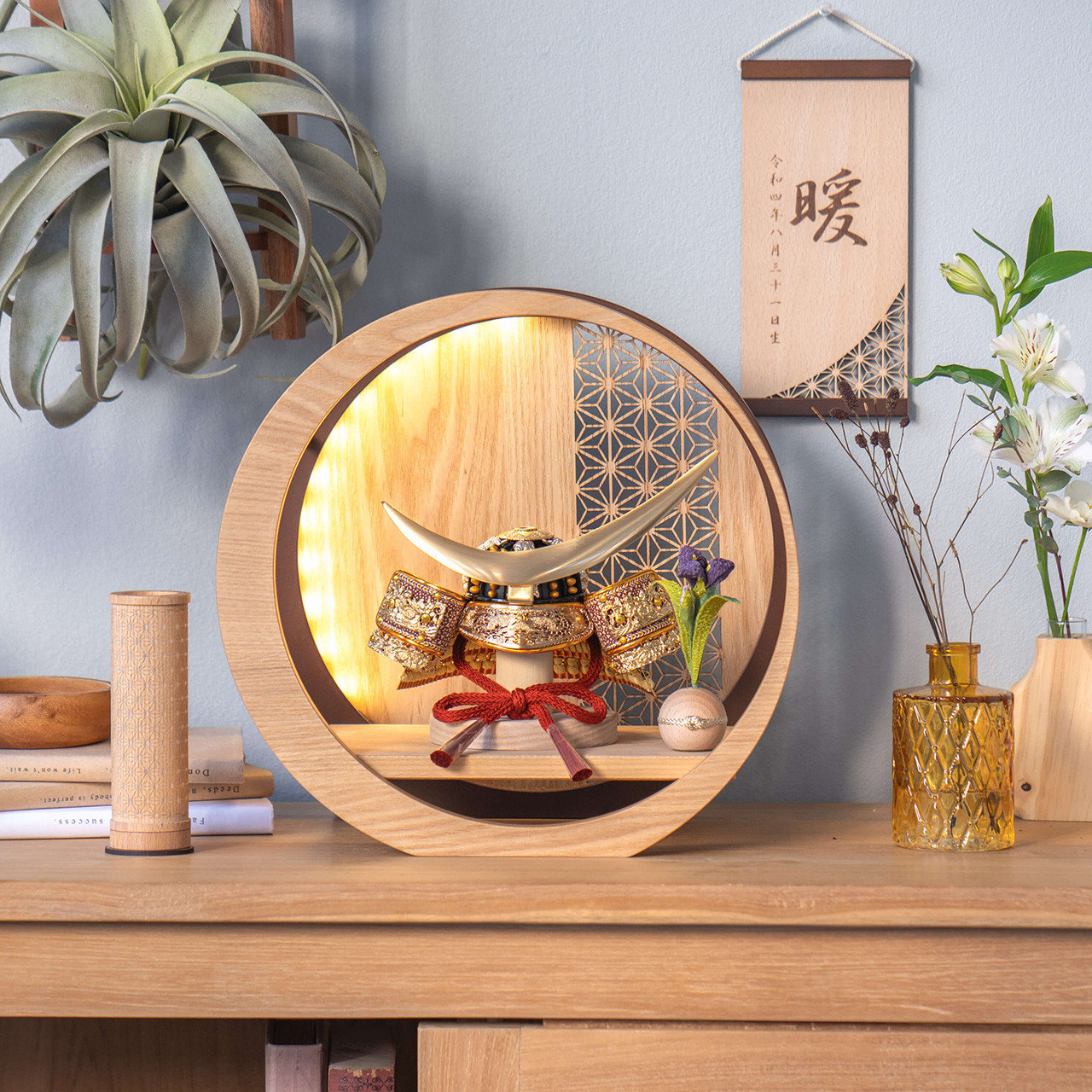 KOTO×悠雅コラボ兜（5CODA-0404）伊達政宗｜コンパクトな五月人形｜節句兜｜コンパクト｜おしゃれ｜インテリア