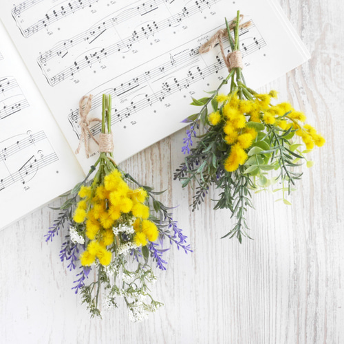 2.ミモザブーケスワッグ