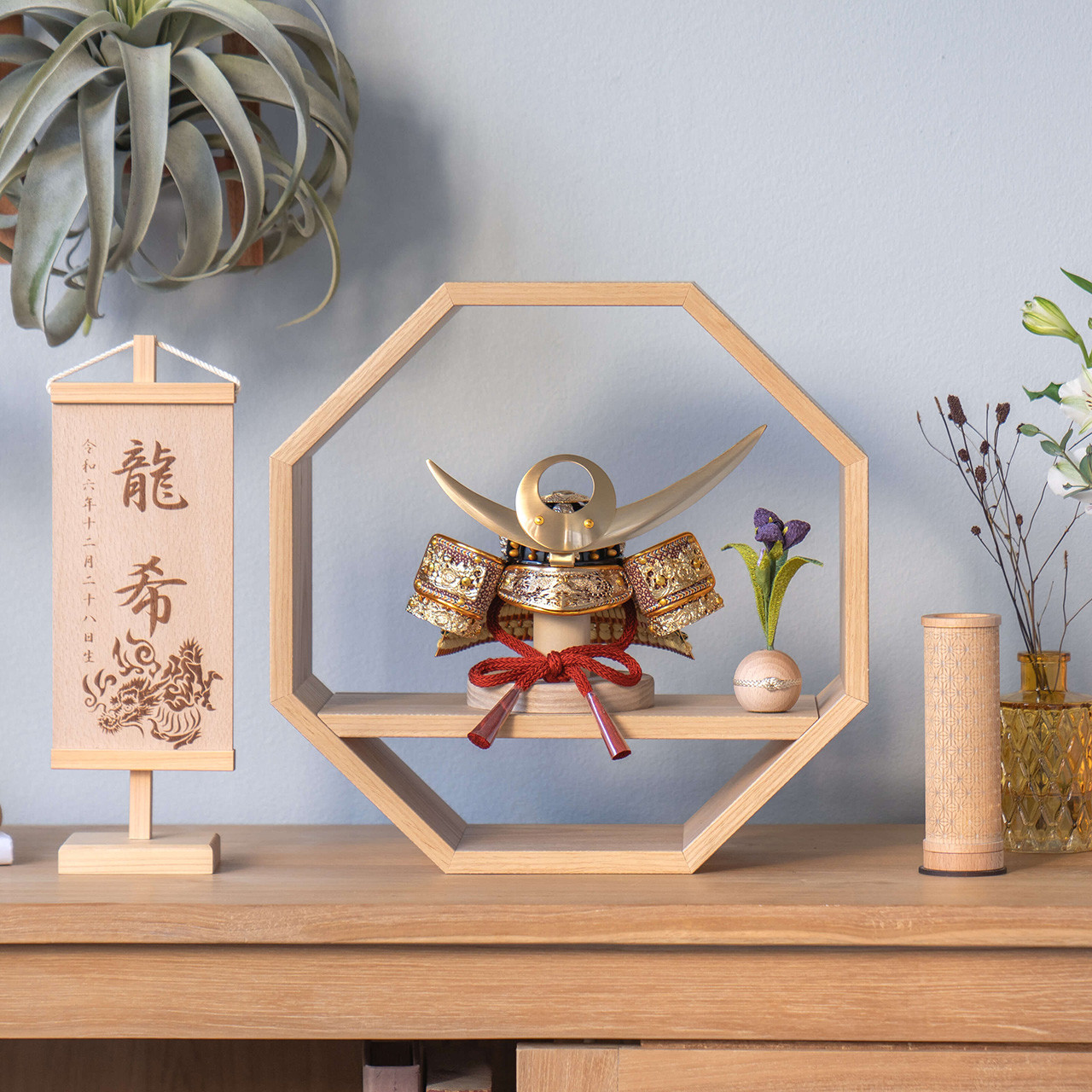 KOTO×悠雅コラボ兜（5COUE-0600）上杉謙信｜コンパクトな五月人形｜節句兜｜コンパクト｜おしゃれ｜インテリア