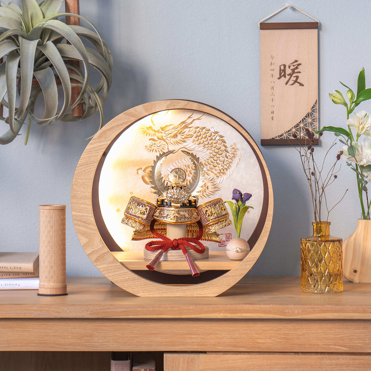 KOTO×悠雅コラボ兜（5COTO-0405）徳川家康｜コンパクトな五月人形｜節句兜｜コンパクト｜おしゃれ｜インテリア