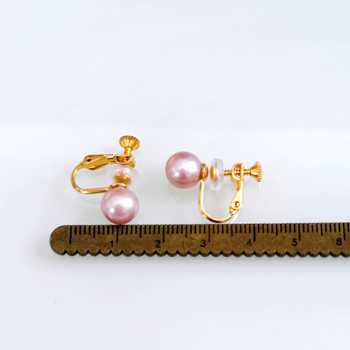 希少カラー モーヴピンク 淡水パール ピアス イヤリング 誕生日 ギフト