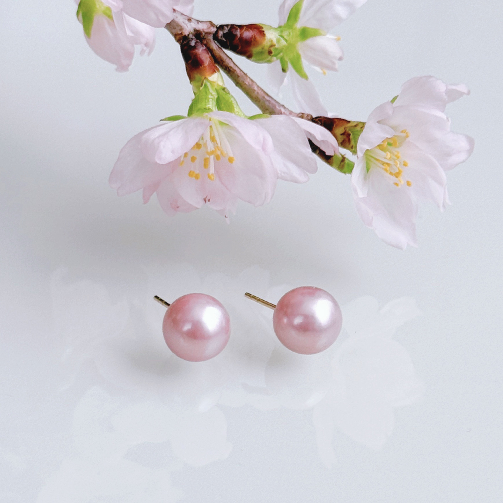 希少カラー モーヴピンク 淡水パール ピアス イヤリング 誕生日 ギフト クリスマス プレゼント フォーマル　卒業式