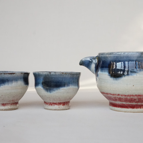 酒津榎窯、酒器とぐい呑み3点セット 敬老の日 プレゼント お祝い お酒