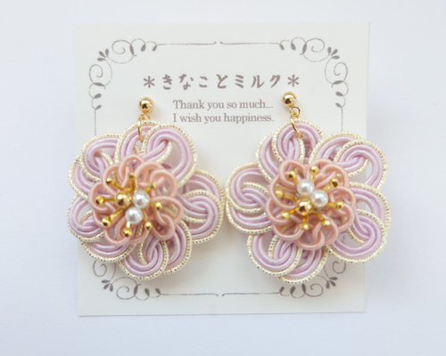 ☆❤️ ピアス　水引　桜　イヤリング　和装　　タッセル　着物 c387ac4ba9b8f9776269d951dd0c29