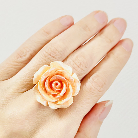 オリジナルローズリング・オレンジ濃淡（RG13） 3枚目の画像