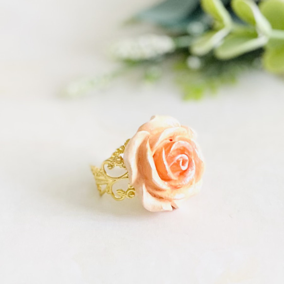 オリジナルローズリング・オレンジ濃淡（RG13） 2枚目の画像