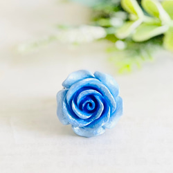 【再販受付中】オリジナルローズリング・ブルー濃淡（RG14） 1枚目の画像