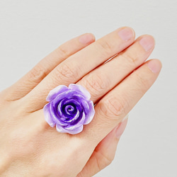 オリジナルローズリング・バイオレット濃淡（RG16） 3枚目の画像
