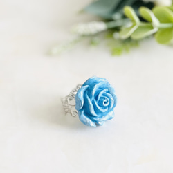 オリジナルローズリング・ターコイズブルー（RG18） 2枚目の画像
