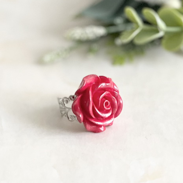 オリジナルローズリング・深紅（RG19） 2枚目の画像