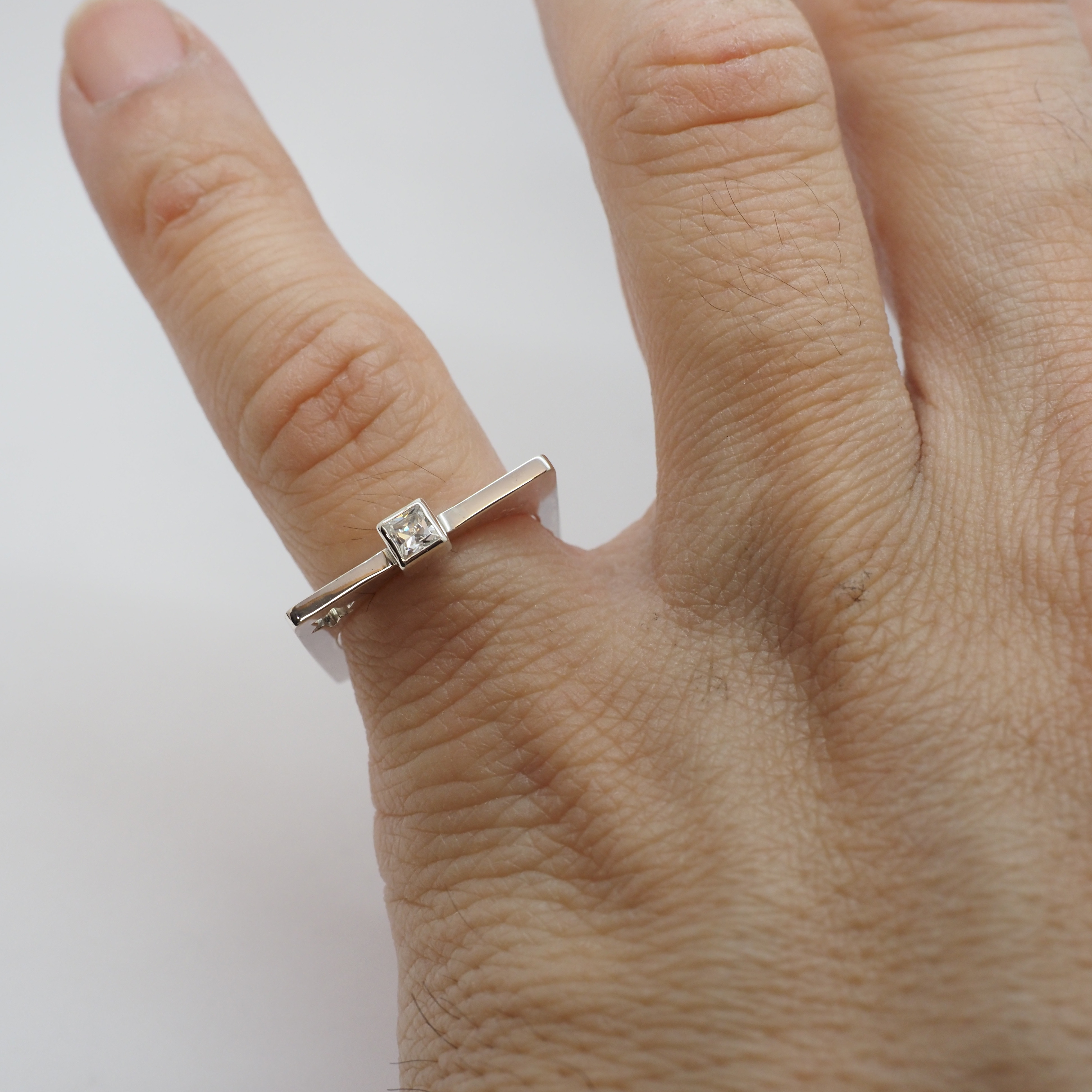 スクエアリング / square jem ring キュービックジルコニア