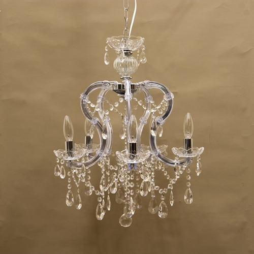 SALE / 吊照明】E12/水雷型LED電球対応☆クリスタルガラスシャンデリア  