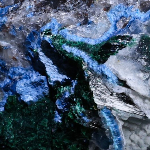 ☆超希少石☆彡 メタリックな光沢 天然 マラカイト（アズライト仮晶