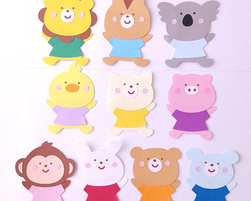 クラフトパンチ　アルバムクラフト　メッセージカード　くま　うさぎ　りんご ◇クラフトパンチ◇クラフト◇アルバム◇数字・月齢・誕生日