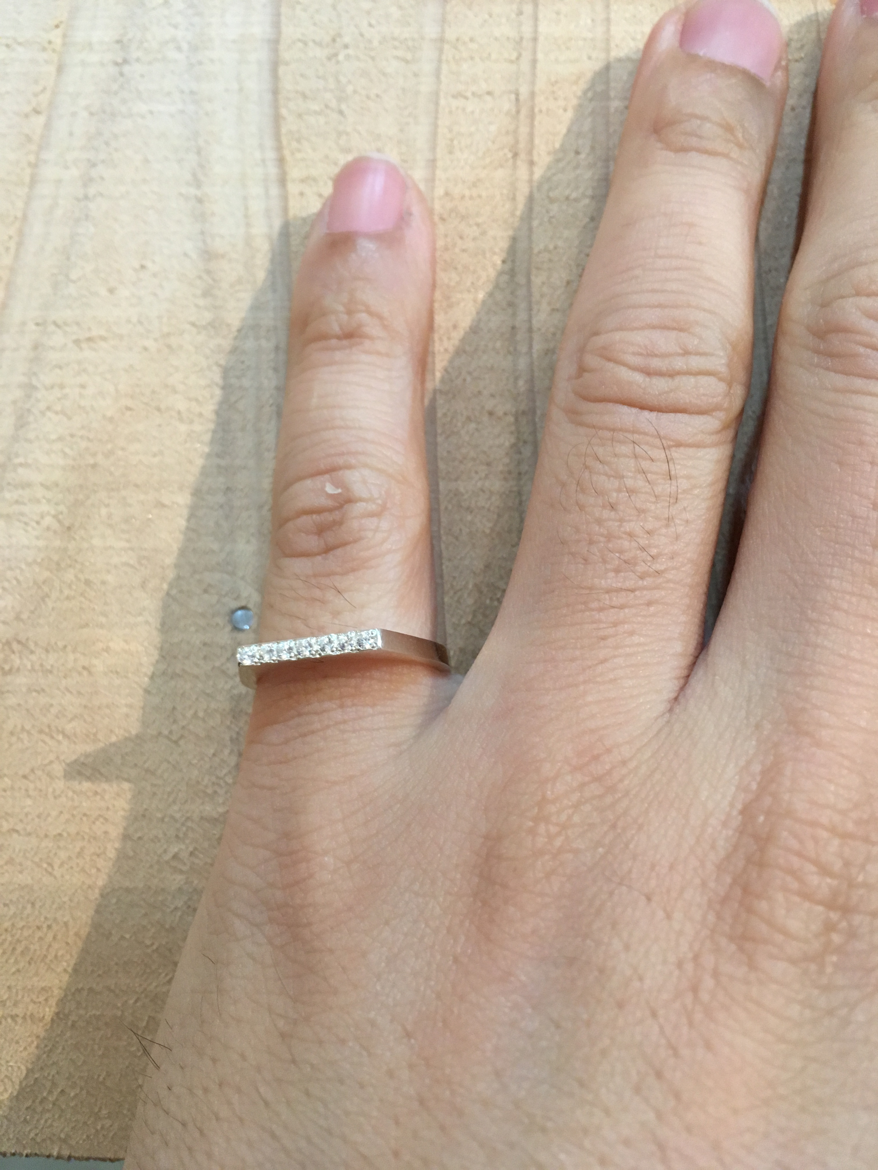 ジルコニアラインリング / jem line ring キュービックジルコニア