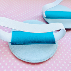 フェルトの名札★豆まき２月赤鬼さん★児童館や保育実習に★彡幼稚園バッジ　ワッペン名入れします　保育士　保育士名札 9枚目の画像